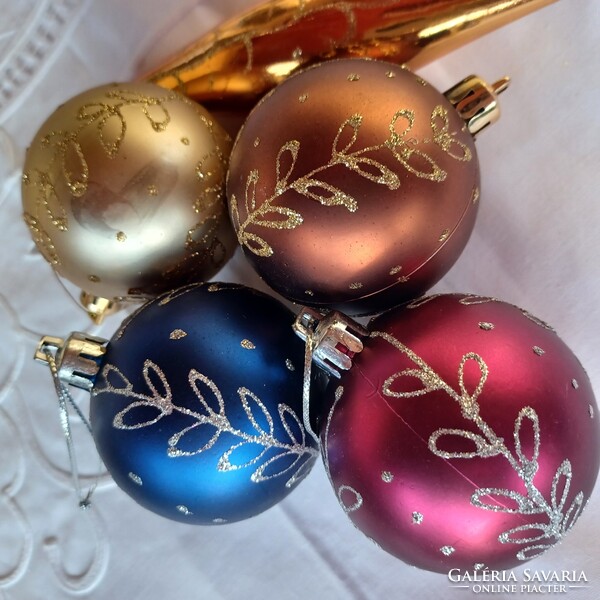 Karácsonyfadísz- műanyag 5 db