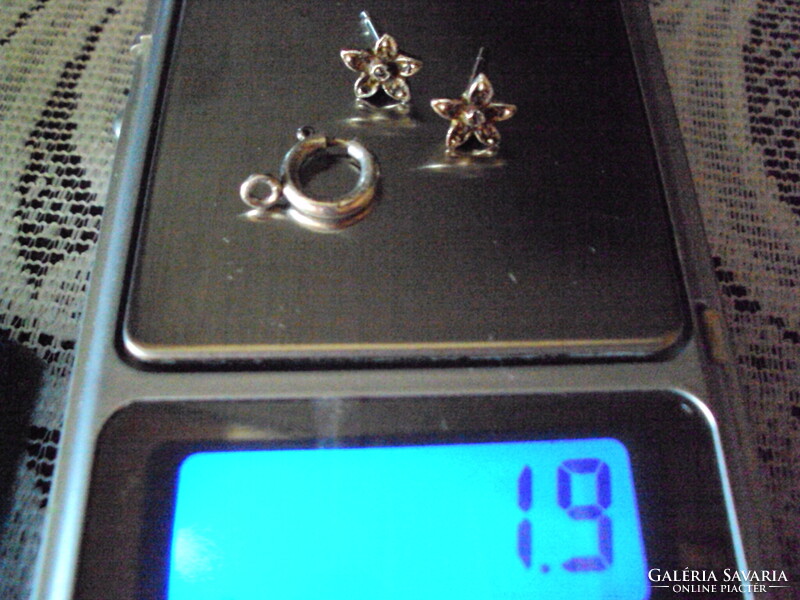 Ezüst fülbevaló 4 pár egybe vagy külön