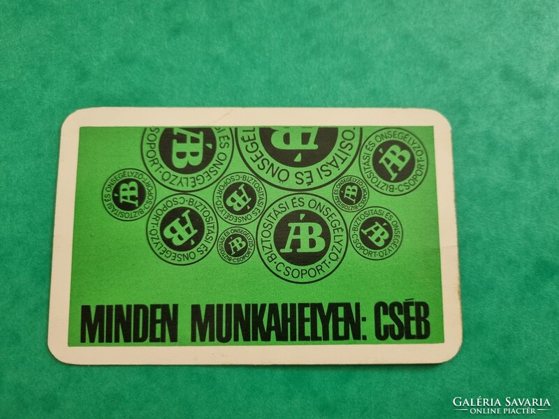 ÁLLAMI BIZTOSÍTÓ 1973. évi kártyanaptár - MINDEN MUNKAHELYEN: CSÉB