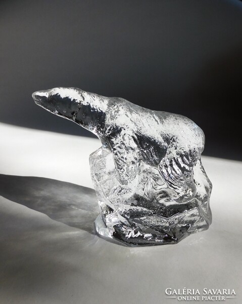 Bergdala svéd üveg levélnehezék- jegesmedve