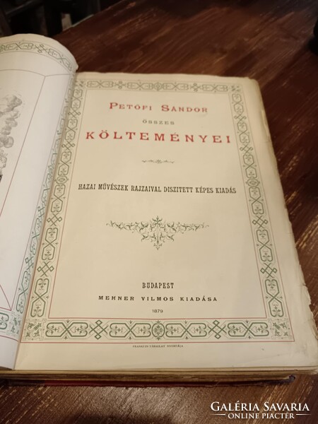 Petőfi Sándor összes költeményei, 1879-es kiadás Petőfi album, Hazai művészek rajzaival diszitett