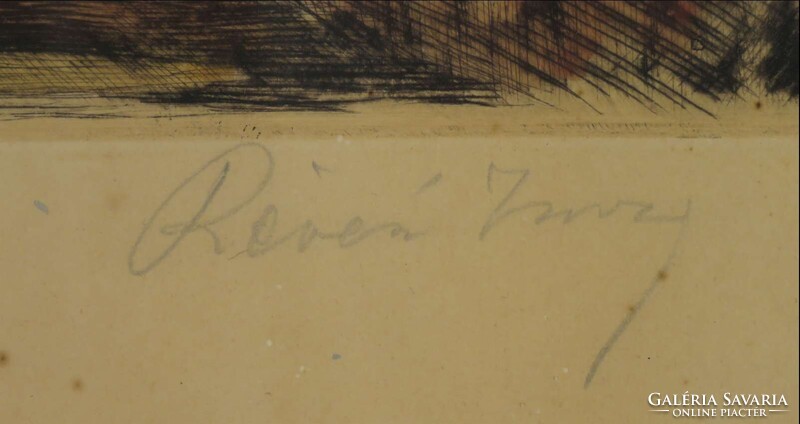 Révész Imre : "Tornácon"