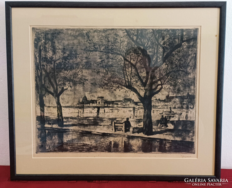 Imre István Rézkarc