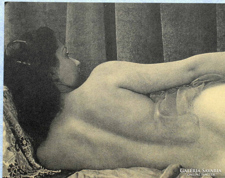 Régi akt fotó képeslap