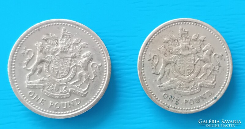 2 db  ritka angol Font , 1983  évi , egyiken fordított peremírat