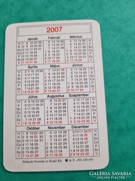 RÁRÓI PÉKSÉG Ásványráró 2007. évi kártyanaptár