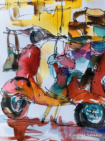 Mediterrán Vespa-pillanatok  ! Igazi mediterrán életérzés A4 méretben. Rajongóknak kötelező!