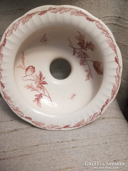 Kis méretű fajansz kézmosó, mosdótál