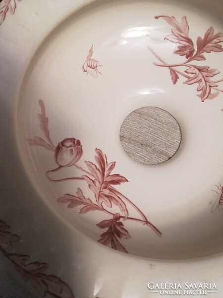 Kis méretű fajansz kézmosó, mosdótál