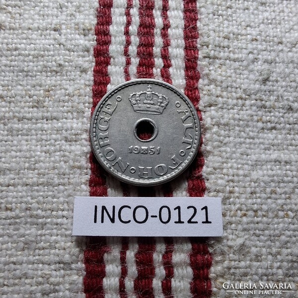 Norvégia 10 Öre 1951 EF