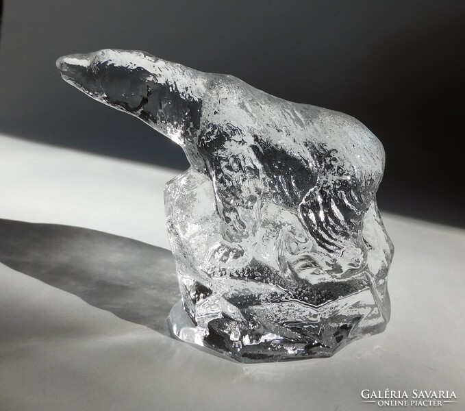 Bergdala svéd üveg levélnehezék- jegesmedve