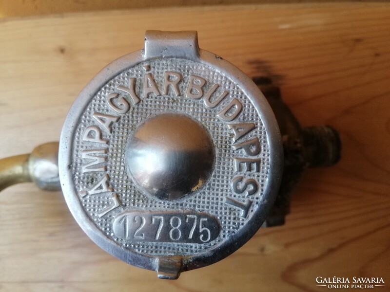 Antik, sárgaréz-öntvény " LÁMPAGYÁR"-i vízóra