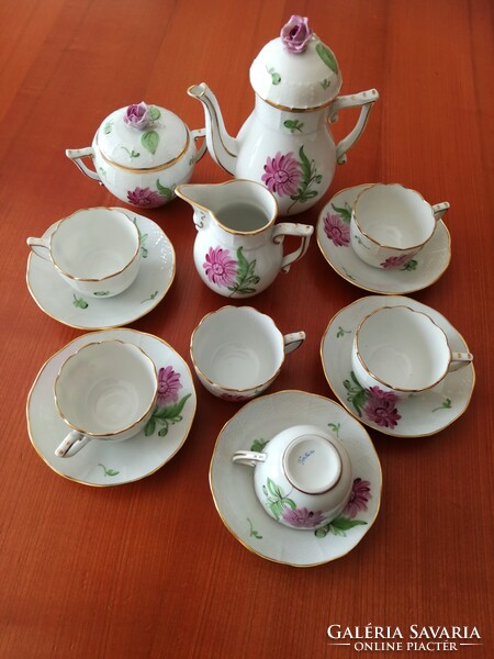 Herendi porcelán Tertia kávéskészlet "RÉGI"!