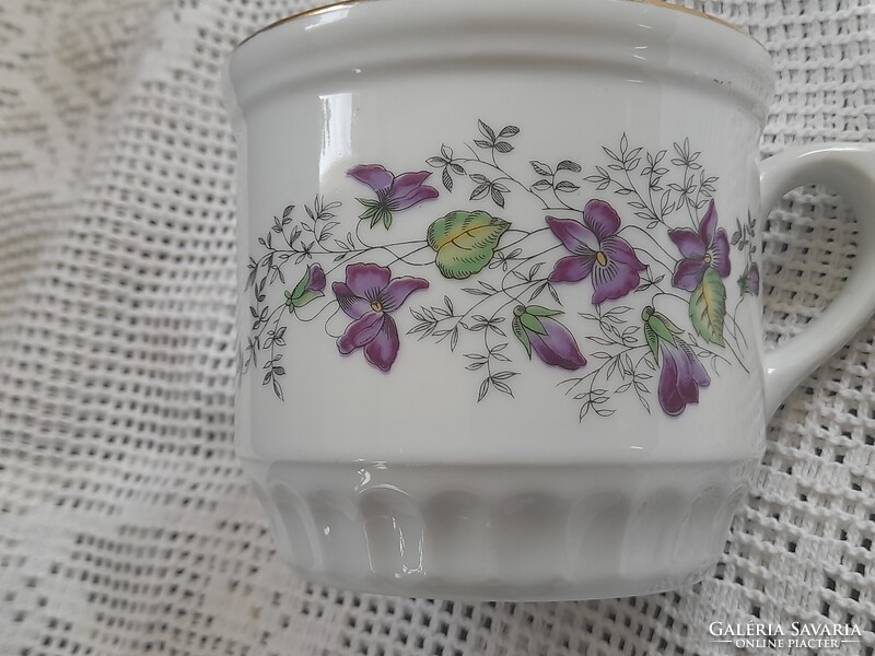 Cseh szoknyás ibolyás bögre