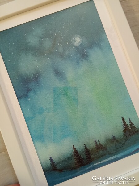 8 db új keretezessel grafika,akvarell