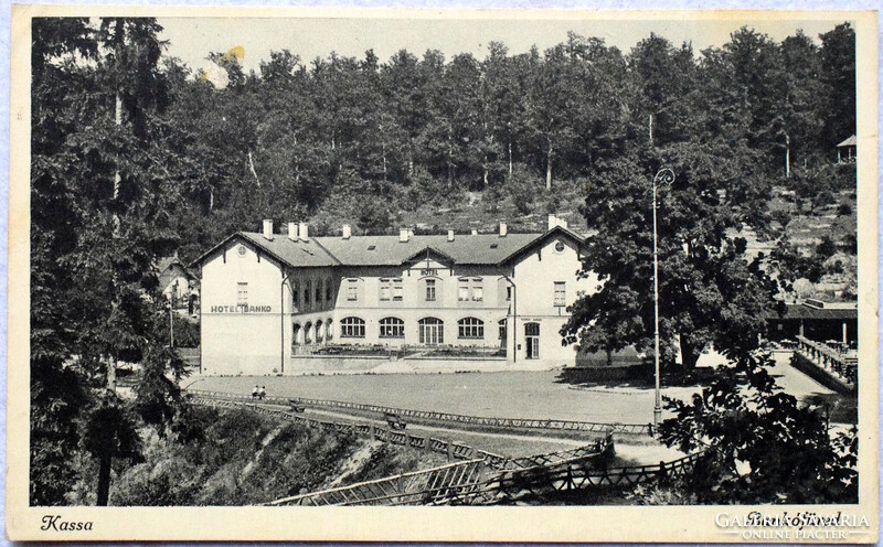 Kassa - Bankófüred / Hotel Banko - régi fotó képeslap