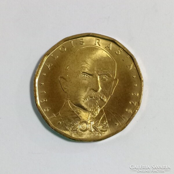 Csehország (Czechia) - 20 korun - 2019 coin - Alois Rasin