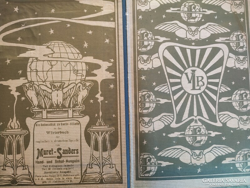 Sachs-Villatte encikopedikus  szótár, 1908 német-francia m hibátlan