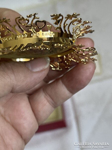 Hummel Karácsonyfa dísz, ritka,tündéri darab jelzett certifikáttal, díszdobozban.