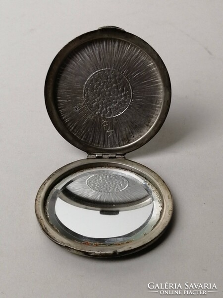 ART DECO EZÜST PÚDERES DOBOZ