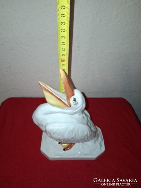 Herendi  Színes Pelikán madár eladó a képek alapján 20,5 cm