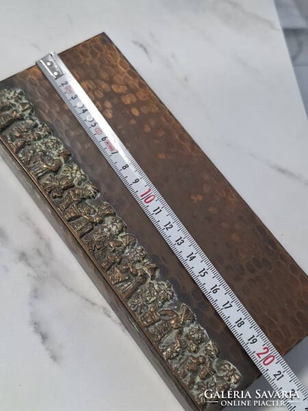 Réz antik ékszeres doboz