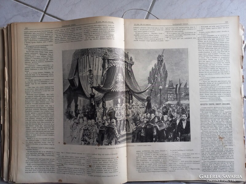 Antik Vasárnapi Újság 2-26.sz. kötésben 1896 - Milleniumi kiállítás-Yacht-raj, Ferencz Ferdinánd stb