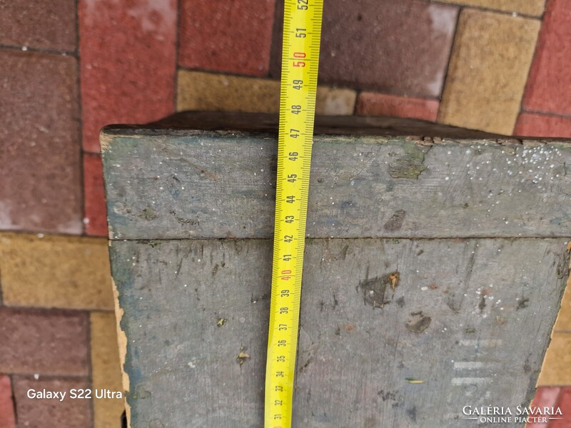 Régi katona láda antik katonai láda fa láda vintage régiség