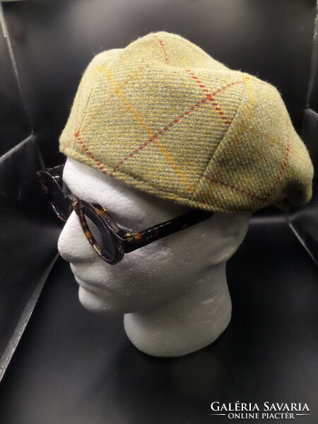 Hawkins (eredeti) férfi 60 XL - exkluzív vadász 100% gyapjú téli flat cap / lapos sapka