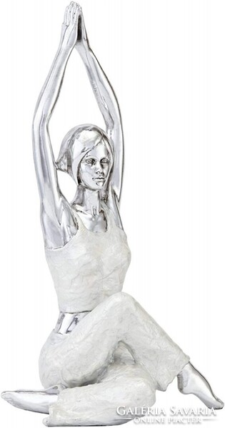 Jógázó nőalak szobor (28316)