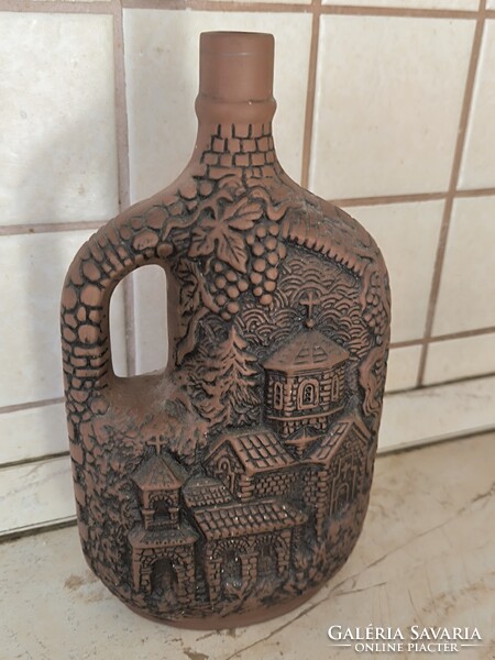 Német , kerámia dísz üveg,asztalközép kínáló  eladó!