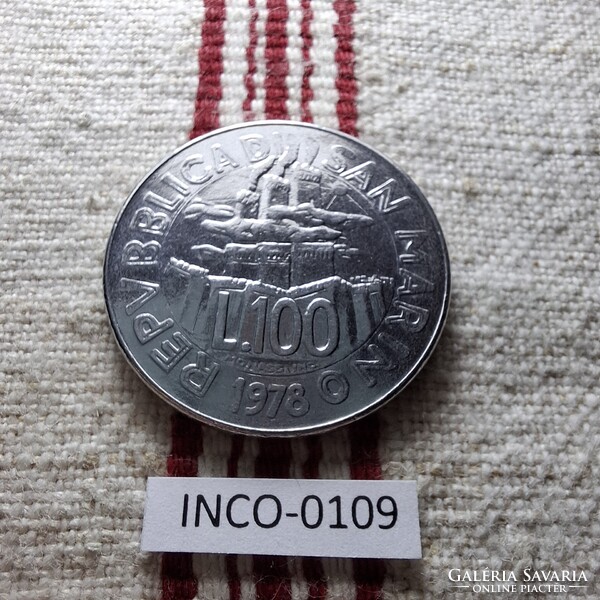 San Marino 100 Líra 1978 EF "A munka"