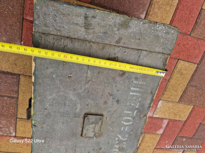 Régi katona láda antik katonai láda fa láda vintage régiség