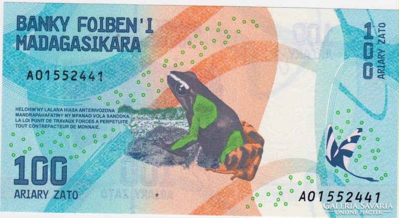 Madagaszkár 100 ariary 2017 UNC