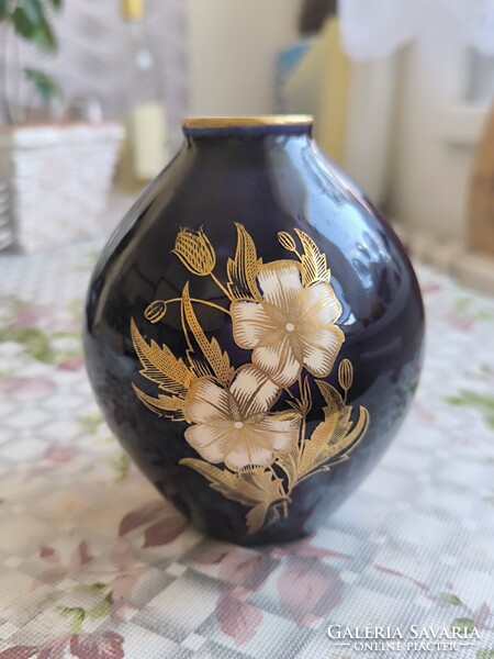 Német , kerámia váza, kézi festéssel  eladó!