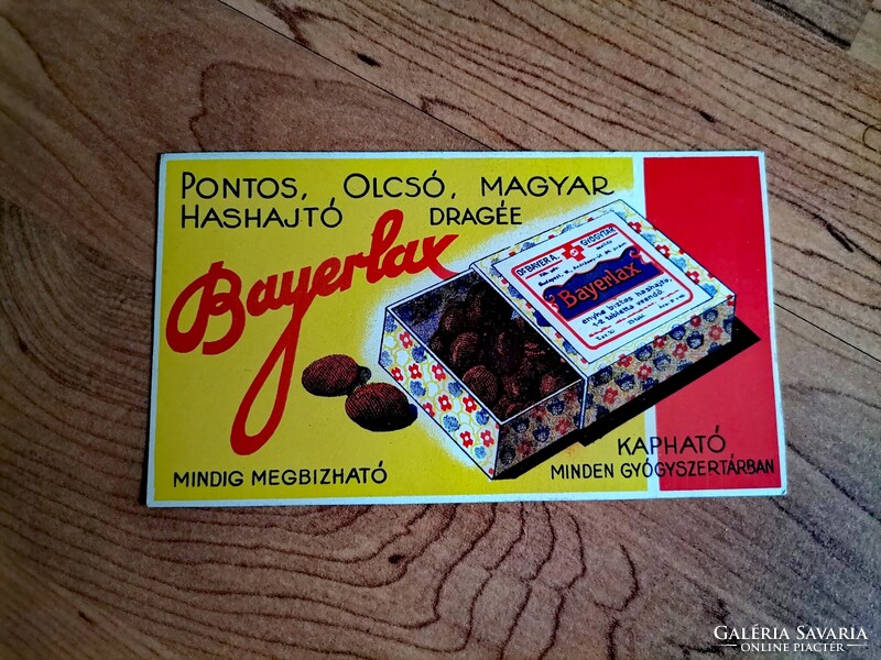 Bayerlax reklám képeslap