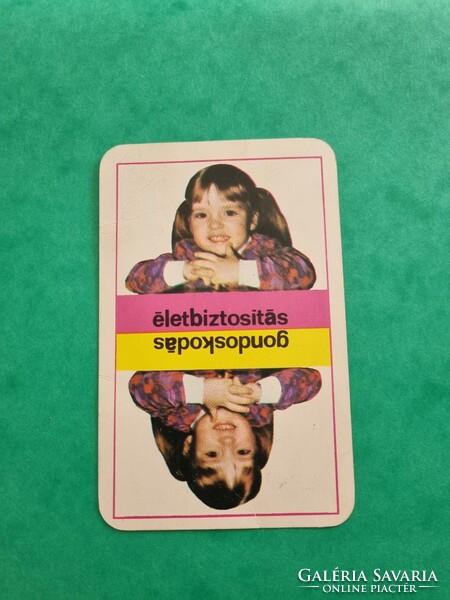 ÁLLAMI BIZTOSÍTÓ 1972. évi kártyanaptár - Életbiztosítás - gondoskodás