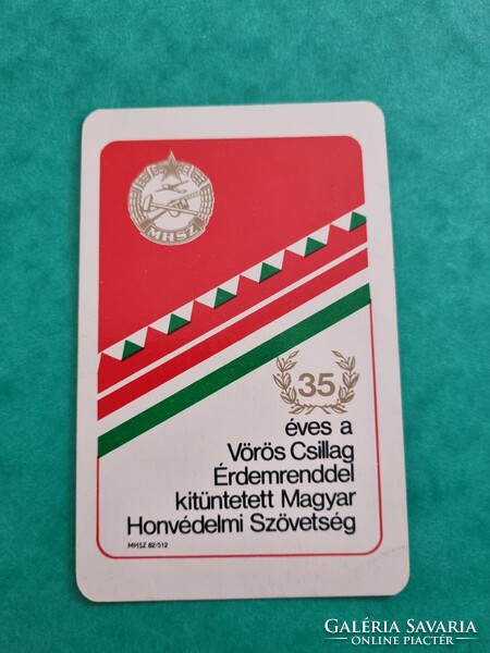 Magyar Honvédelmi Szövetség 1983. évi kártyanaptár - 35 éves az MHSZ