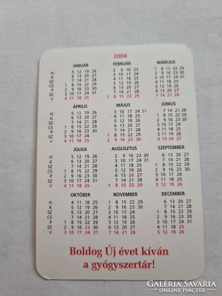 ORIENT PATIKA 2004. évi kártyanaptár