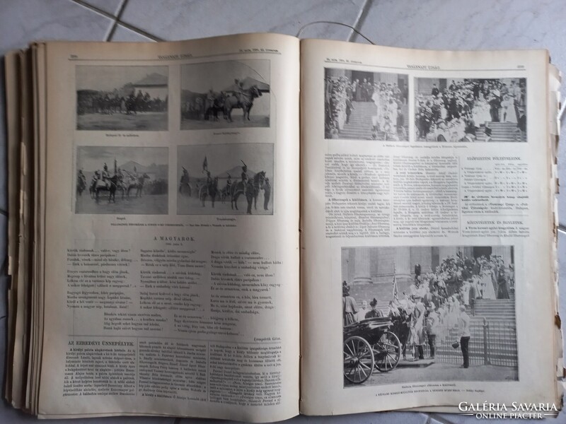 Antik Vasárnapi Újság 2-26.sz. kötésben 1896 - Milleniumi kiállítás-Yacht-raj, Ferencz Ferdinánd stb