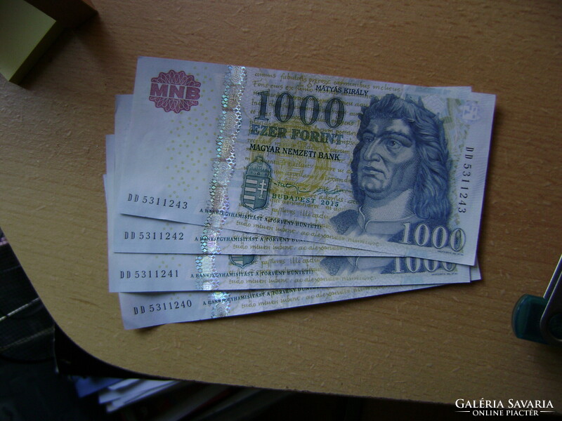 Sorszámkövető 1000 Ft 4db