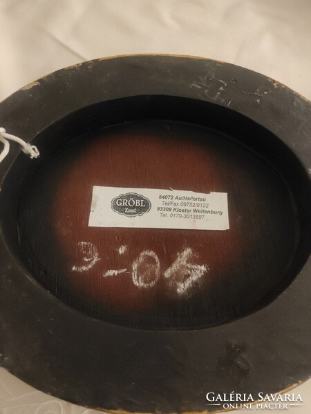 Múzeumi minőségű olajfestmény-másolat – portré aranyozott ovális keretben