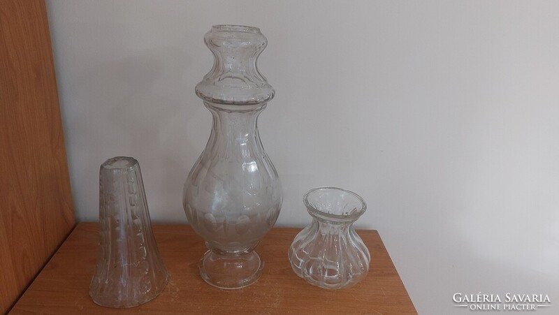 Retro üveg csillár alkatrészek