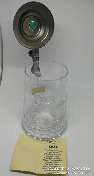 Ón fedeles,csiszolt kristályüveg korsó!