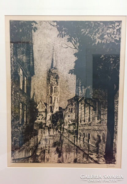 Imre István Rézkarc