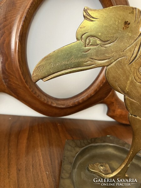 RITKASÁG, ART DECO SZIVAR, CIGARETTAVÁGÓ, FIGURÁLIS SZOBOR