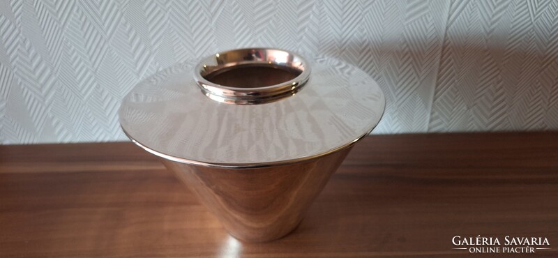 Ezüstözött új virág váza ( Hoff Interieur )