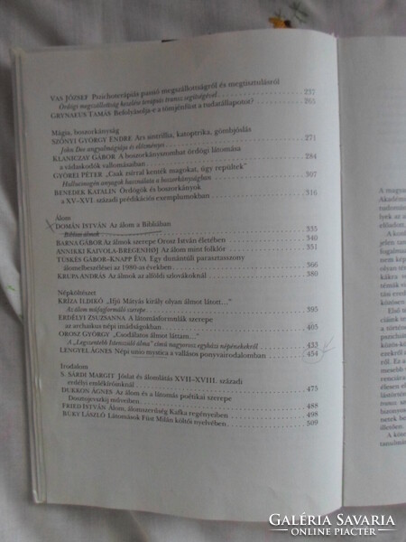 Tanulmányok a transzcendensről 1.: Eksztázis, álom, látomás (Balassi, 1998)