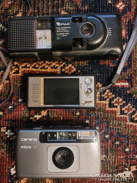 3 darab fényképezőgép együtt 1990-es évek