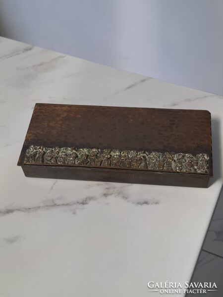 Réz antik ékszeres doboz